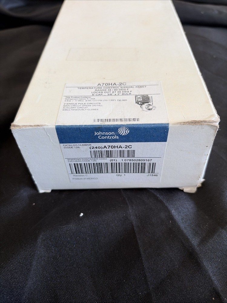 Johnson Controls A70HA-2C A70 Series Temperature Control STK GF172A