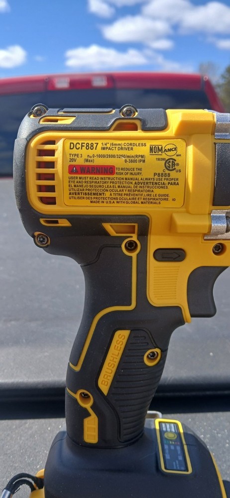 20V Brushless Impact Driver + Drill Combo Kit High Torque Tool Only