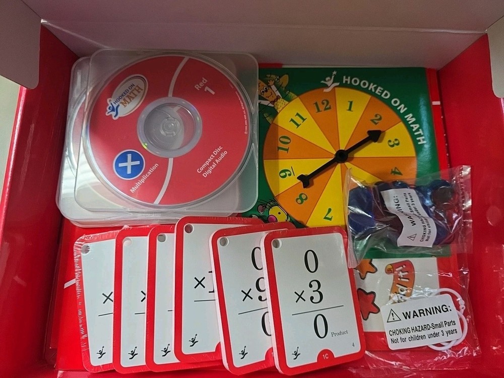 Hooked on Math Multiplication Workbook Open Box