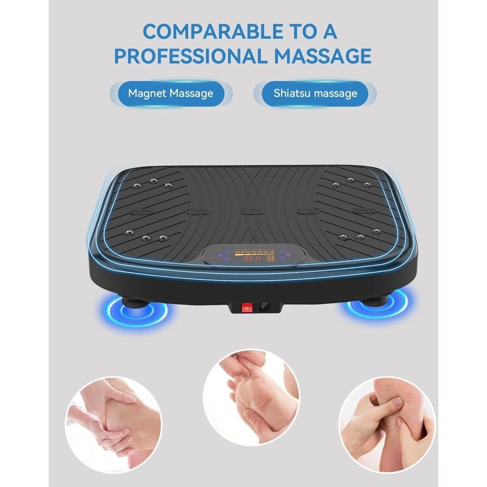 Vibration Plate Exercise Machine Adjustable Speed 450 Lbs Capacity Platform for