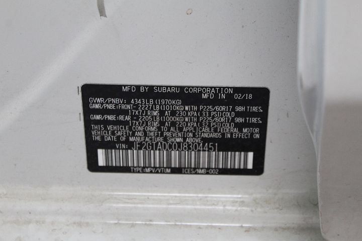 2018 CROSSTREK Windshield Mounted Camera/Projector 2288409