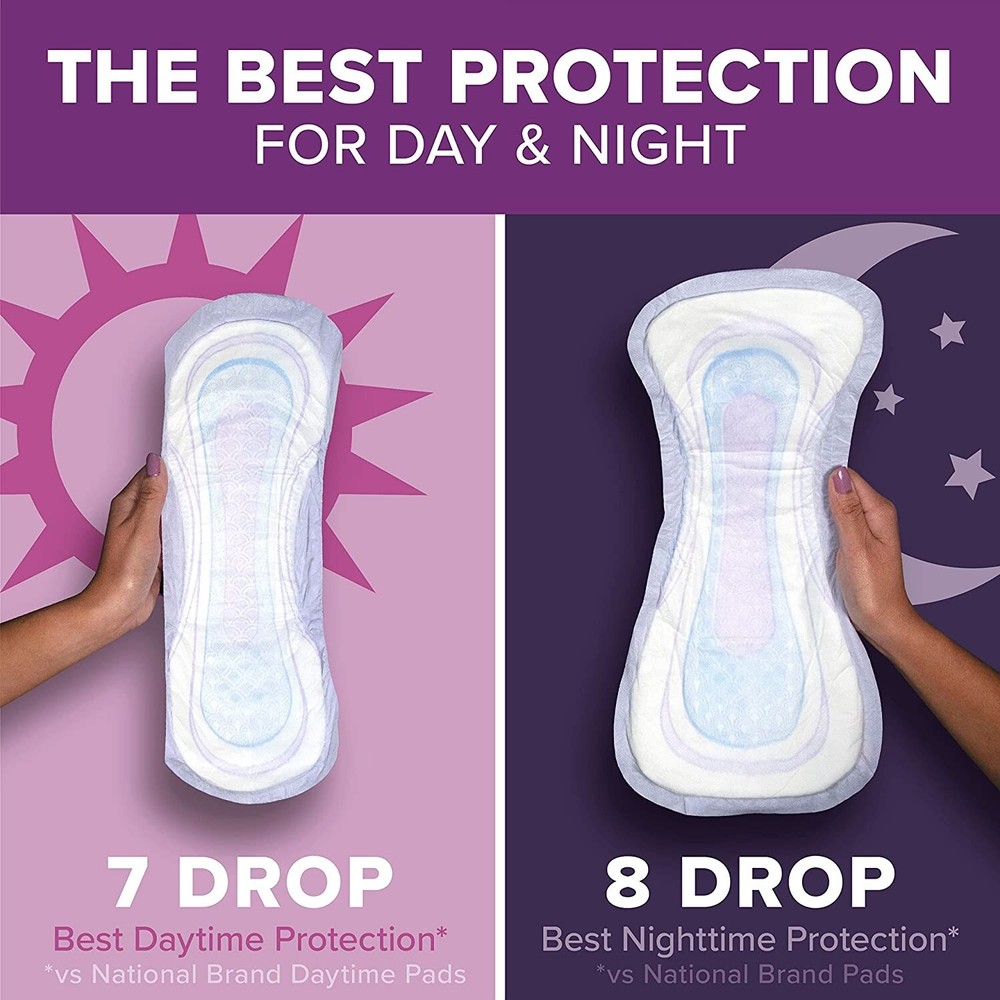 Poise Pads Women's Ultimate - Overnight - Extra Coverage 72 count