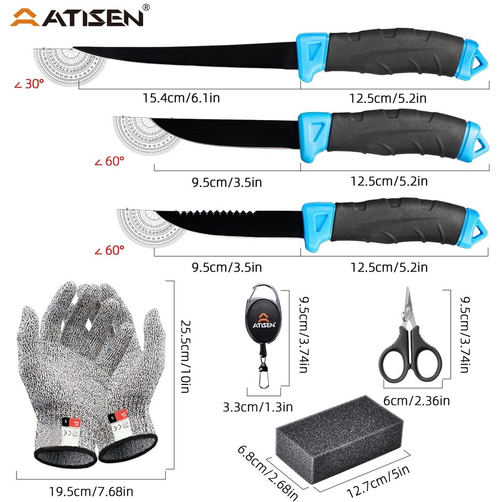 Fishing set, multi-sized and multi-functional, outdoor fishing tools