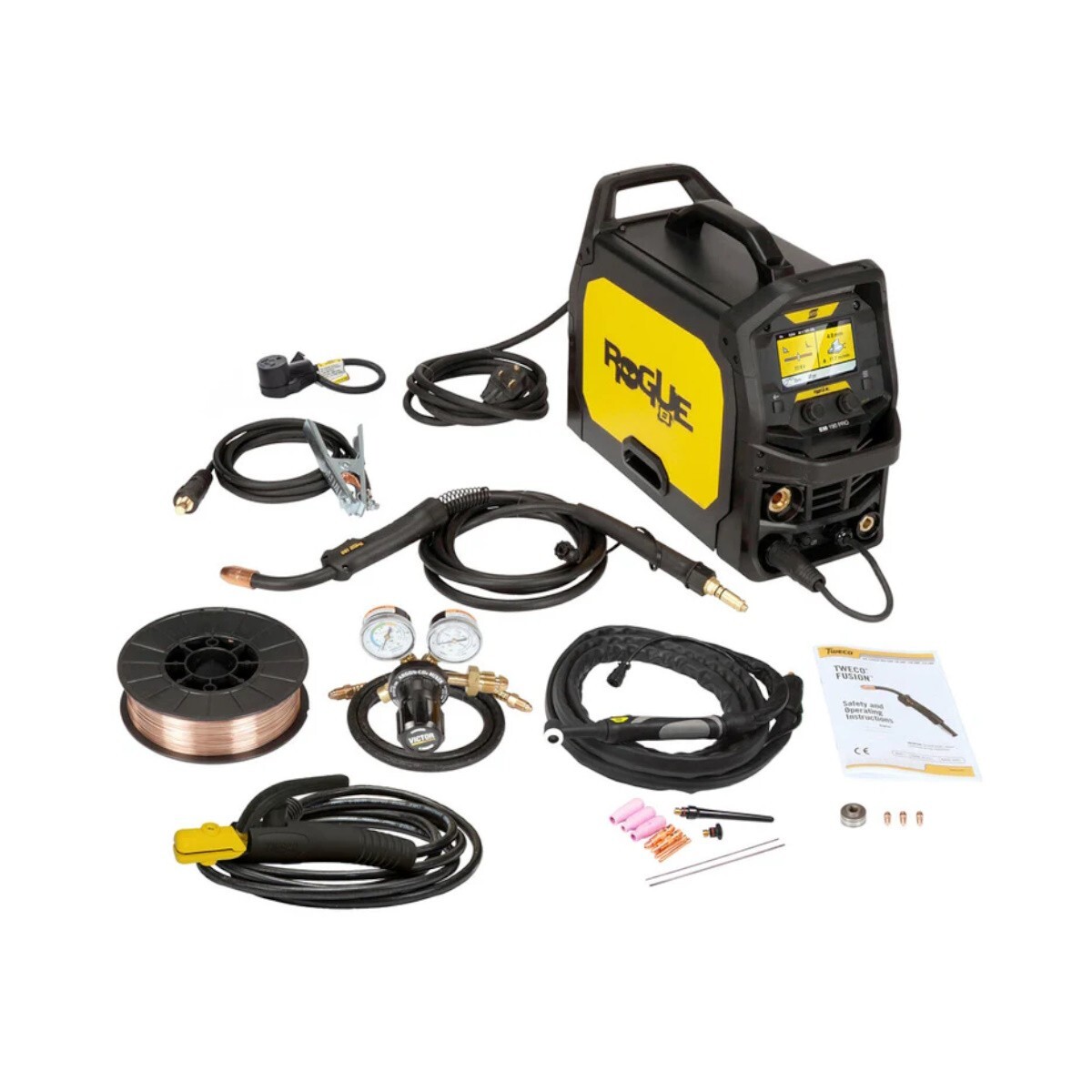 Damaged ESAB Rogue EMP PRO 210 Multi Process Welder (0700301085)