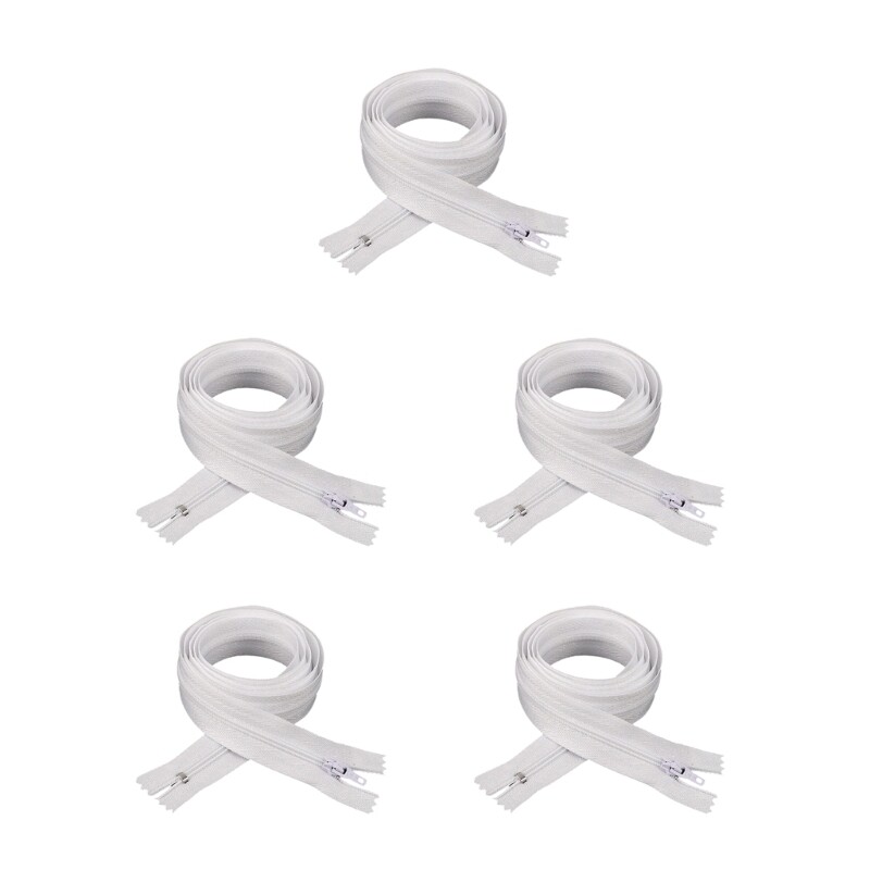 5 Pcs Quilt Zippers Multifunctional Zippers with Double Pulls