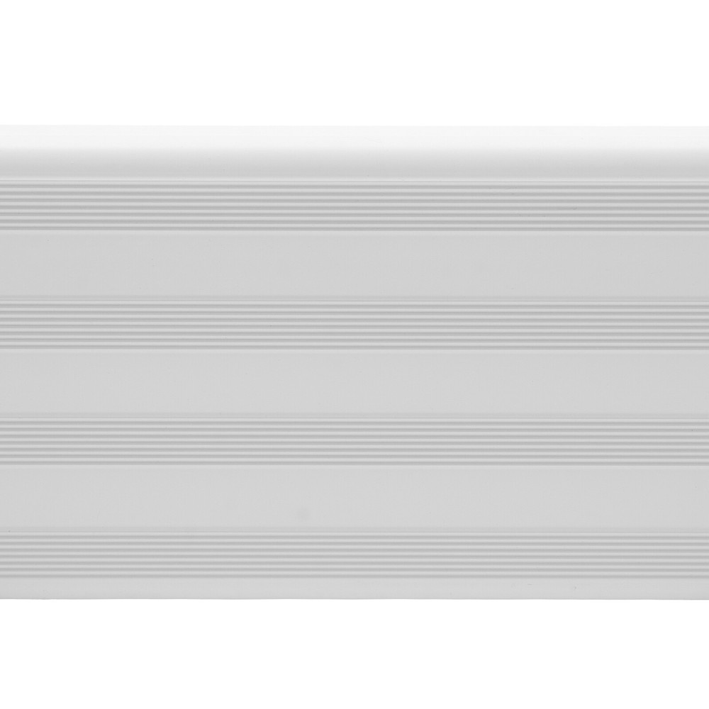 12 Steps Wall Mounted Folding Ladder Loft Stairs White Attic Steps Pull Down US