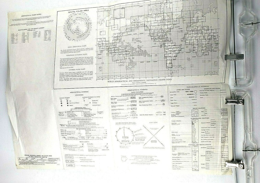 Laramie Range World Aeronautical Chart 33rd Edition 1967