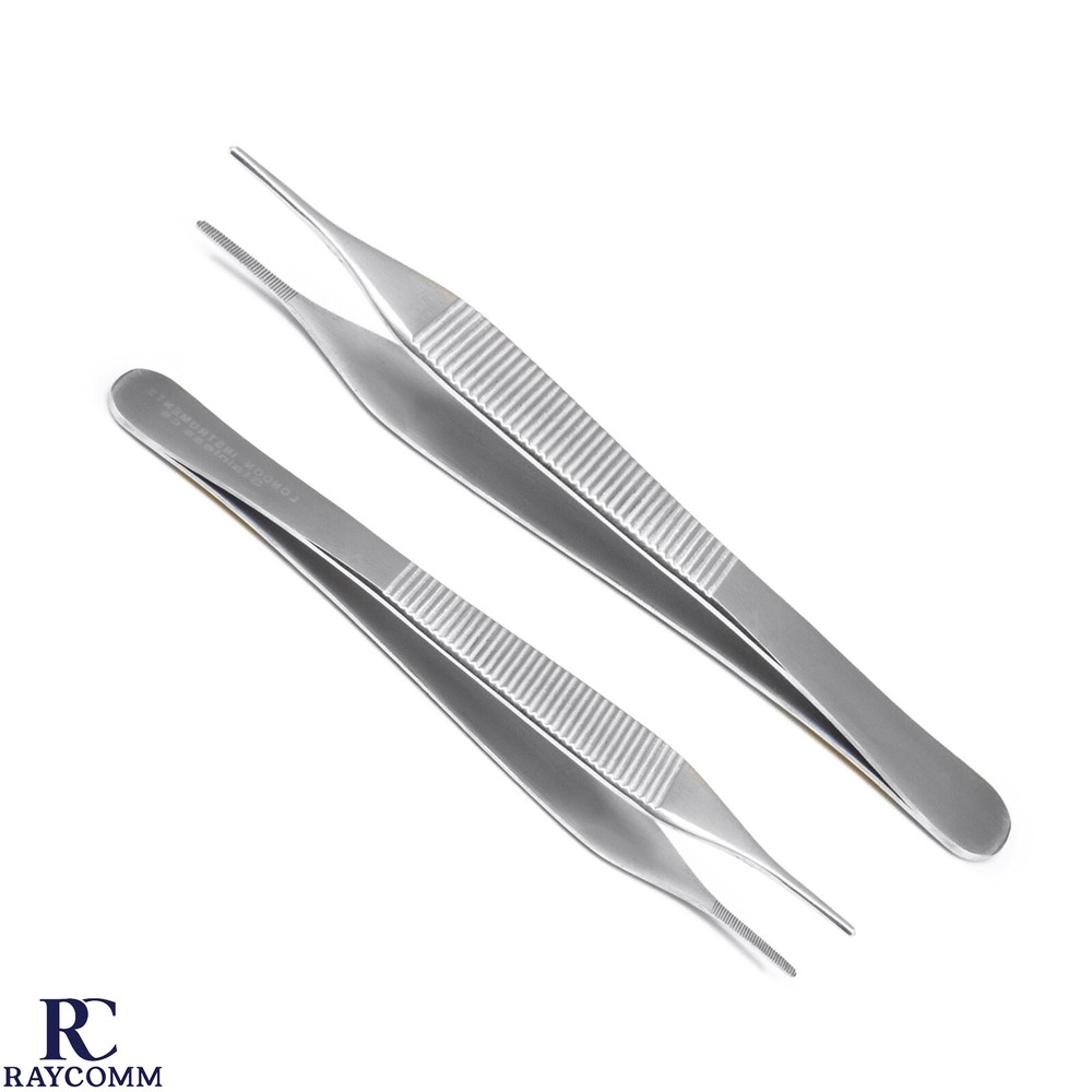 Adson Tissue Dressing Forceps Delicate Surgical Dissecting Dermatology Tools Set