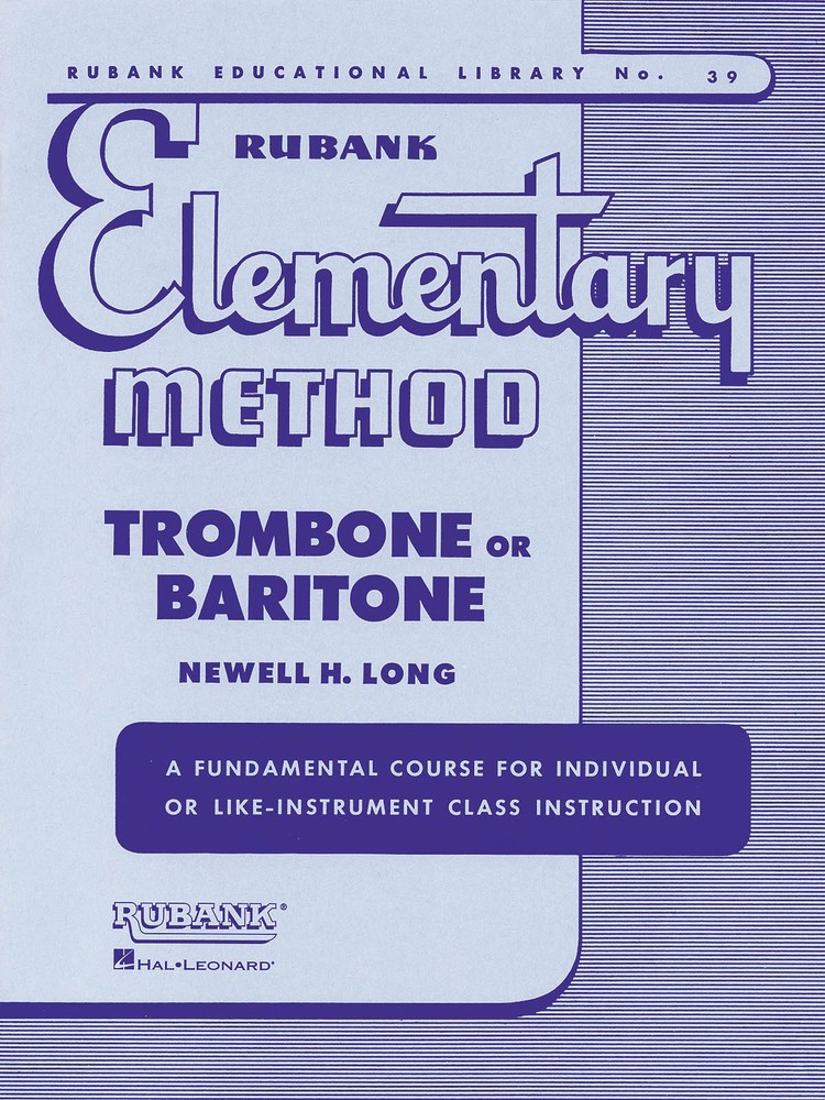 Rubank Elementary Method for Trombone or Baritone Beginner Music Lessons Book