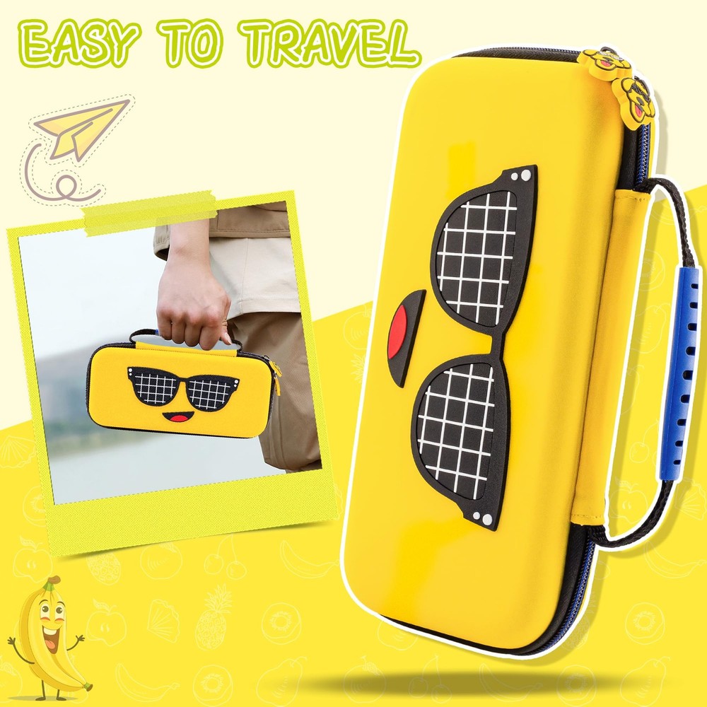 FUNDIARY Yellow Carrying Case Compatible with Banana PC