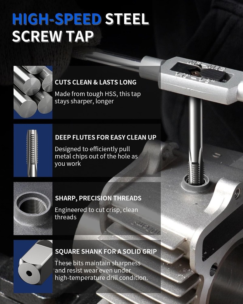 Complete M11x1.25 Metric Thread Restoration Set, 10 Inserts