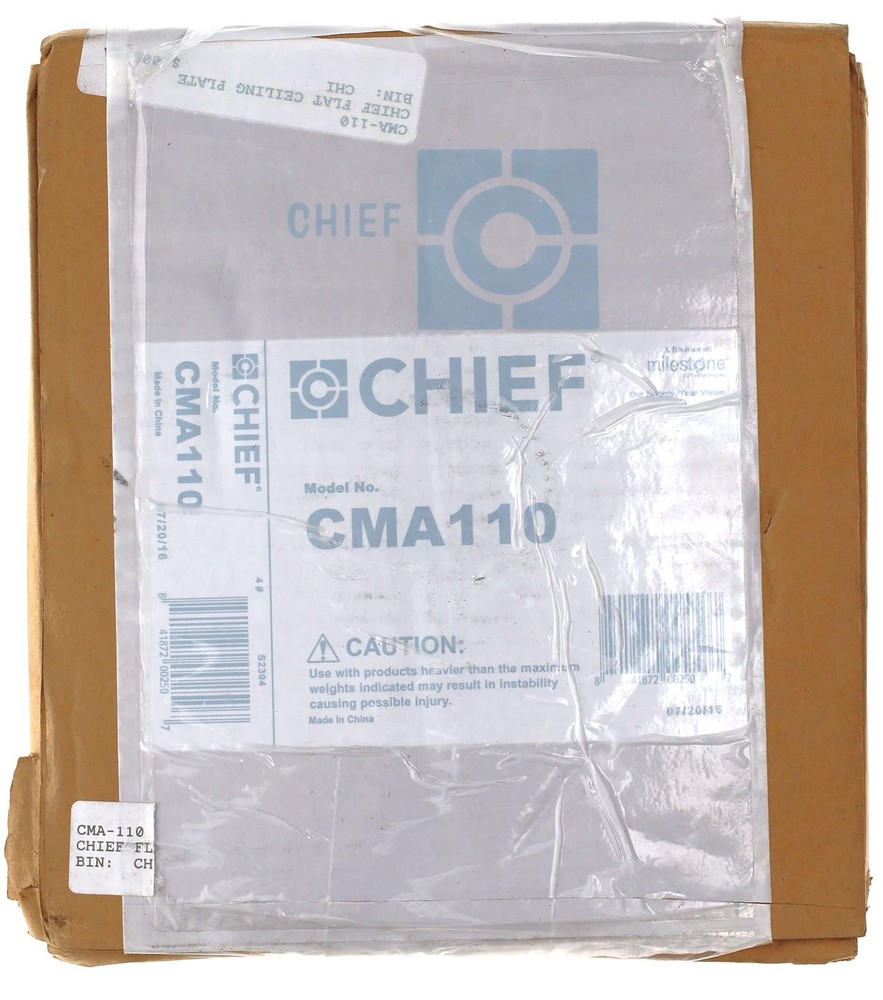 NEW CHIEF CMA110 8"X8" CEILING MOUNT PLATE
