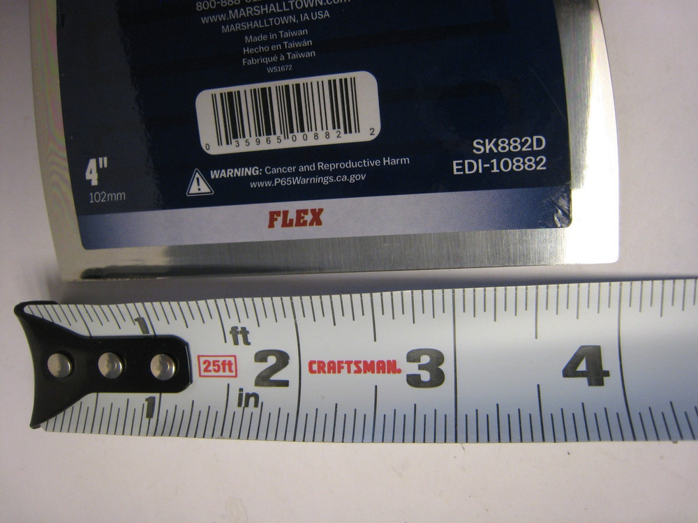 Marshalltown -4 Inch Flex Joint Knife-DuraSoft Handle; M-Pact End