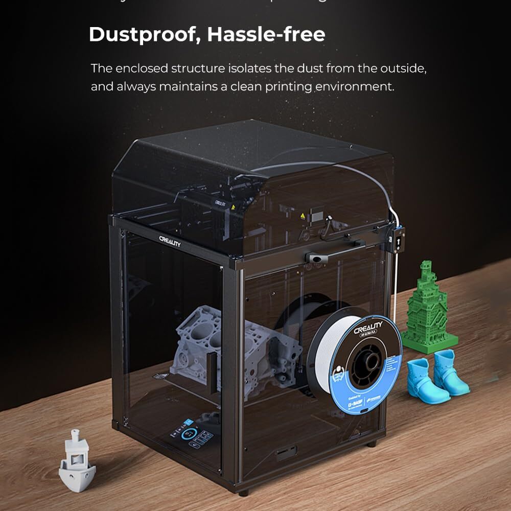 Creality Ender 5 S1 Printer Acrylic Top Cover Constant Temperature Noise Reduce