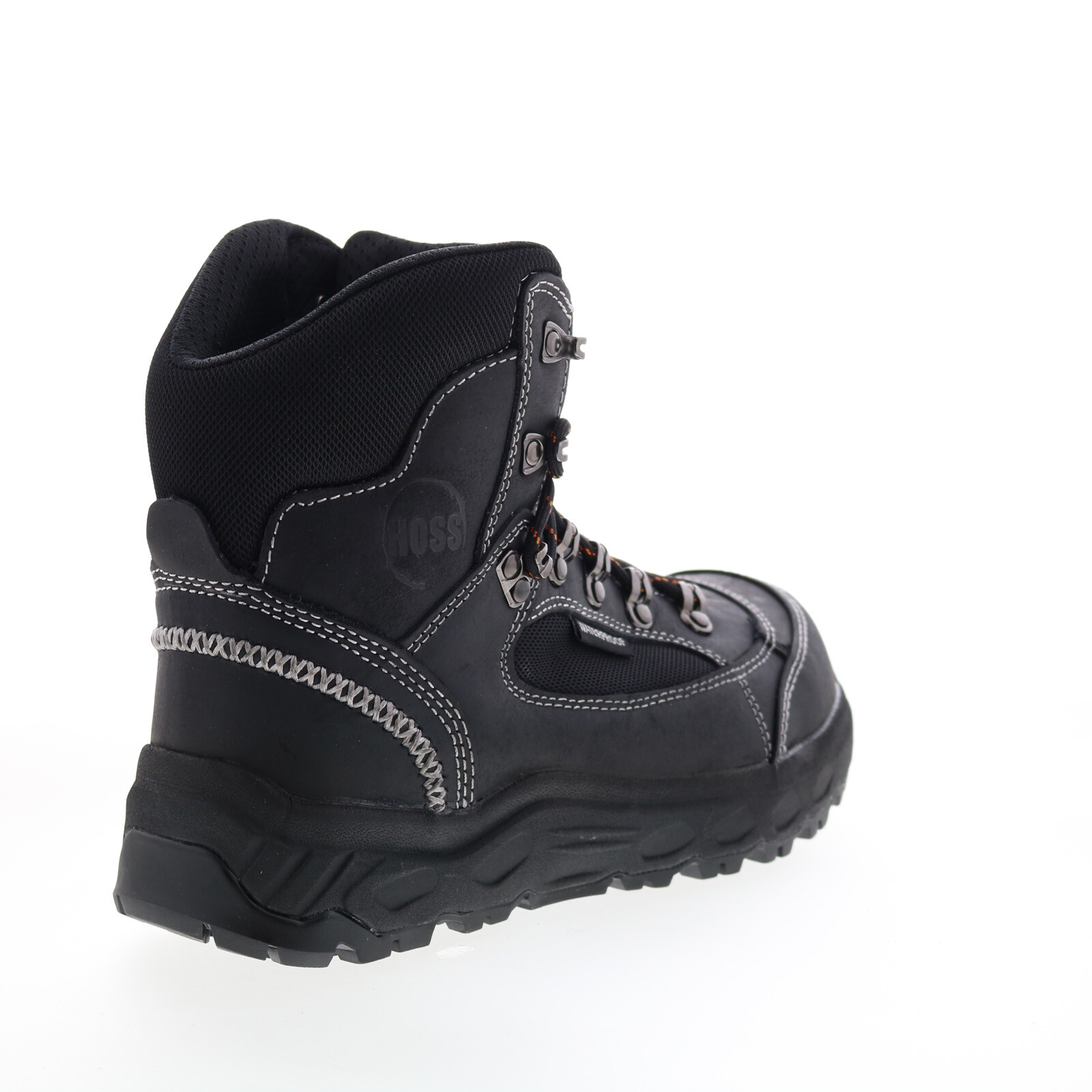 Hoss Blocker Aluminum Toe Waterproof Mens Black Extra Wide 4E Work Boots