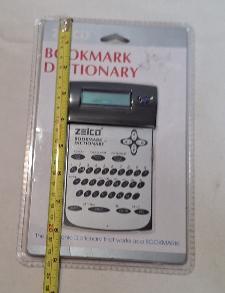 Zelco Bookmark Dictionary 50,000 Word Database Silver Model 90082
