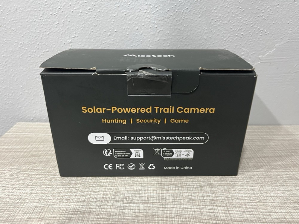 Misstech Solar Powered Trail Camera 4K 64MP 0.1s Trigger Night Vision