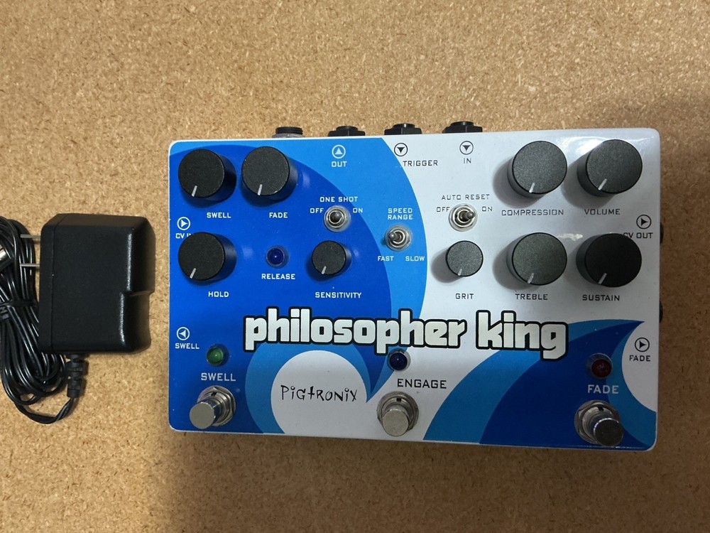 Pigtronix Philosopher King Envelope Generator Compressor Guitar Effect Pedal