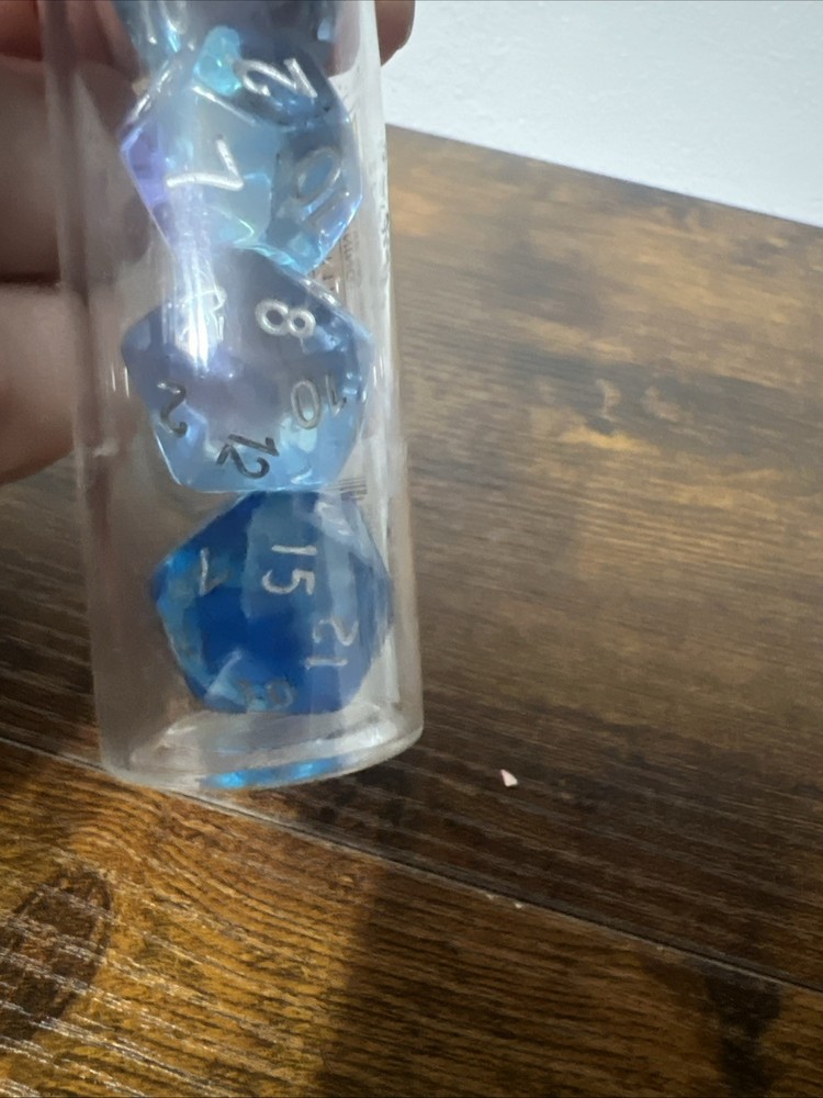 Sirius Dice Poly Set - Translucent Polyroller (8) New