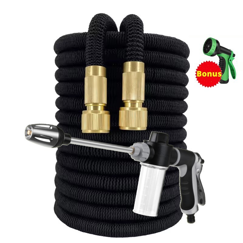 4X Stronger Deluxe Expandable Flexible Garden Hose Water Hose 25, 50, 75, 100FT