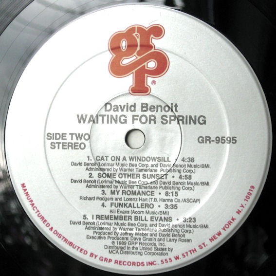 David Benoit - Waiting For Spring (LP) (Mint (M)) - 4049937445