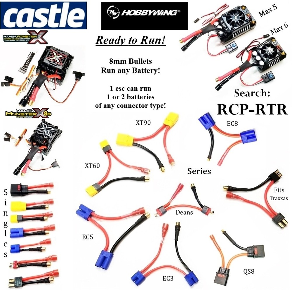 RCP Deans Series harness Double Battery Voltage