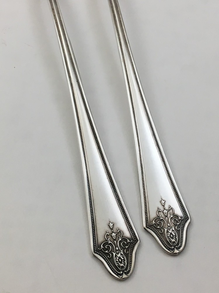 MAYWOOD Silverplate 1928 Imperial 2-Iced Teaspoons Flatware
