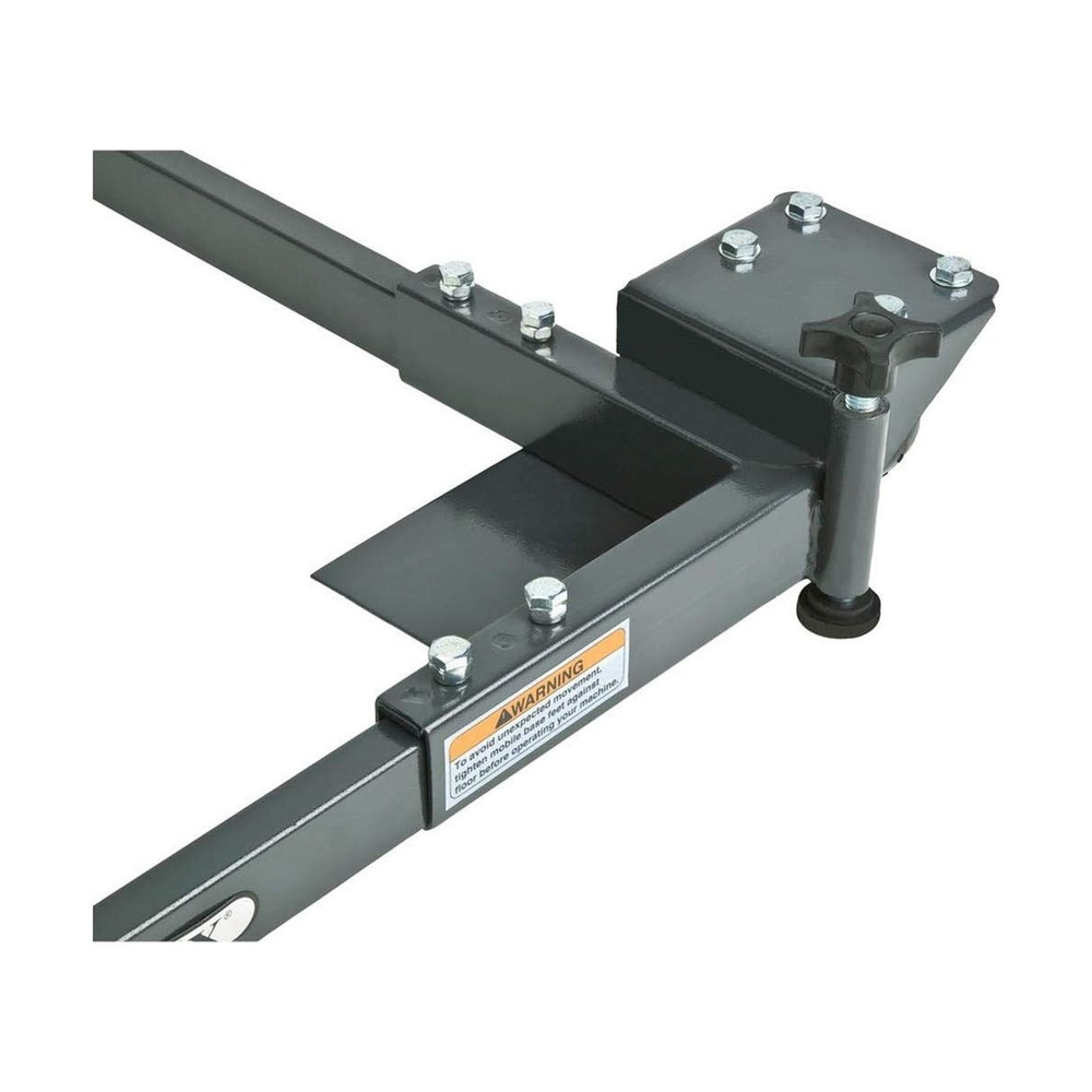Shop Fox D2057A Adjustable Mobile Base, Small Charcoal Grey