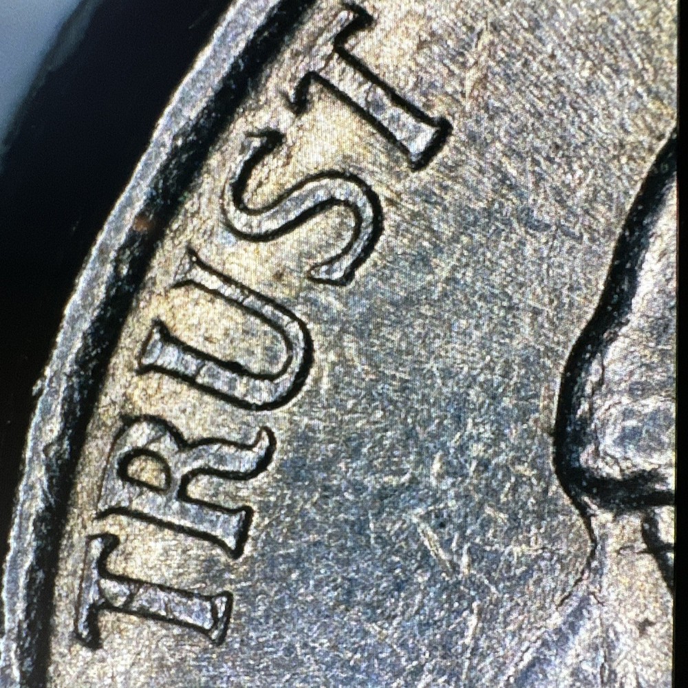 1996 P Nickel Struck Thru Grease Error Obverse & Reverse