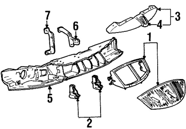 Genuine Ford Mount Panel Support Bracket F8OZ-8T234-AB