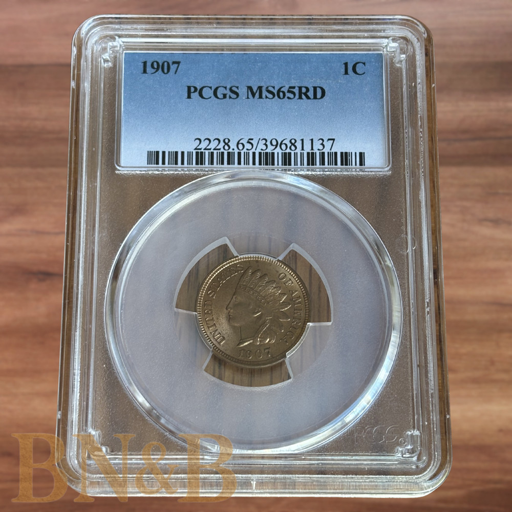 1907 Indian Head Penny PCGS MS65RD