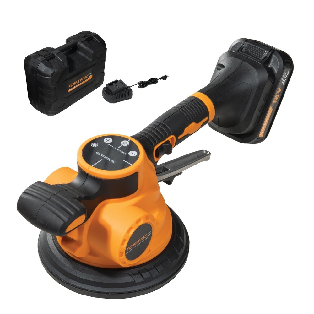 PRO TLV1801 Cordless Tile Vibration Leveling Machine with 6.7" Suction Cup, 1...