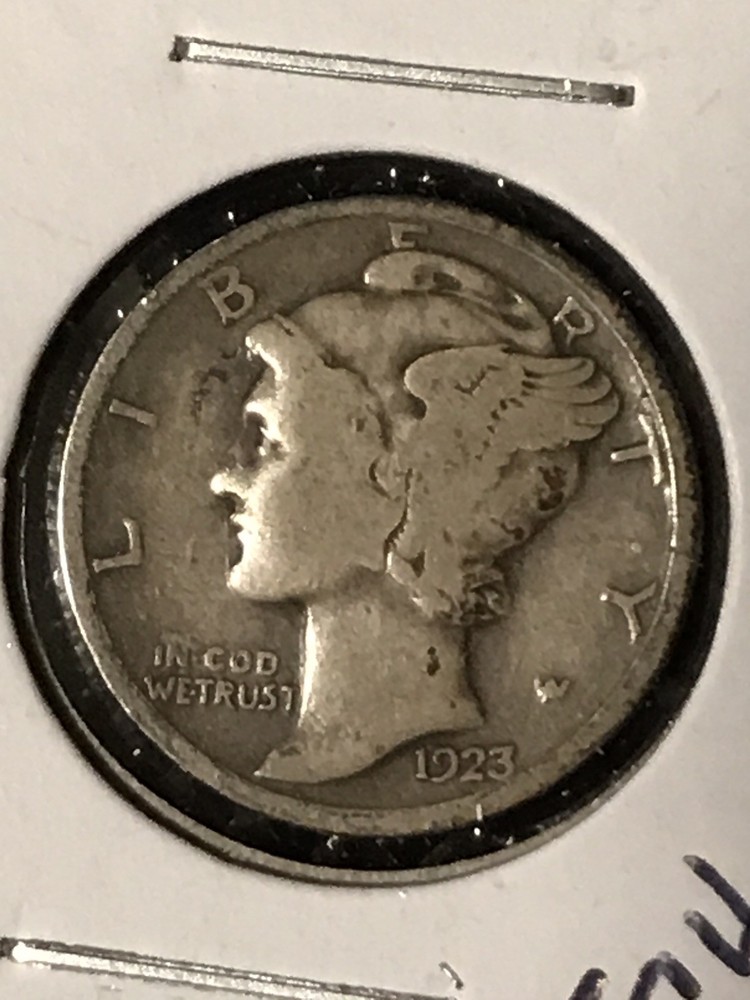 1923 Mercury Dime F