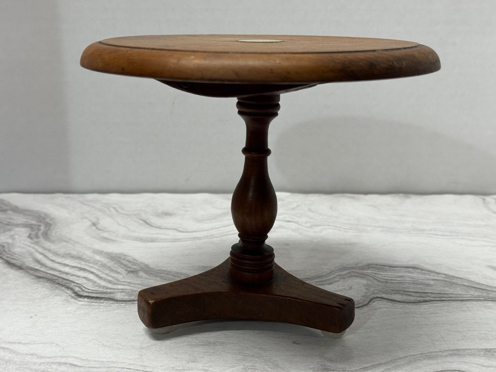 Antique Apprentice Piece Salesman Sample Tilt Top Table Miniature