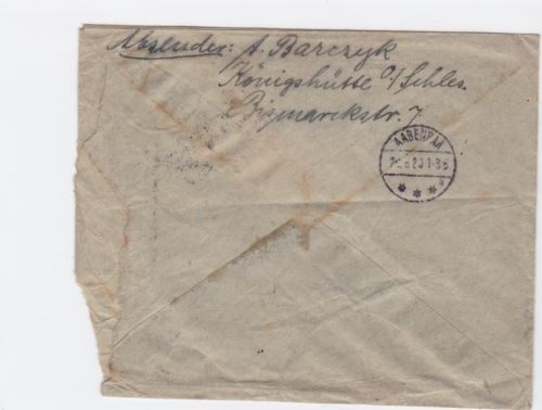 upper silesia 1920 stamps cover ref r14450