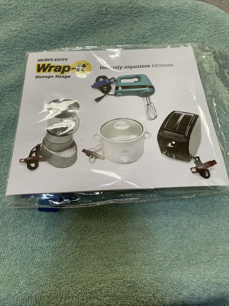 Wrap It Blue Heavy Duty Storage Straps 8 Pack 4 Sizes New