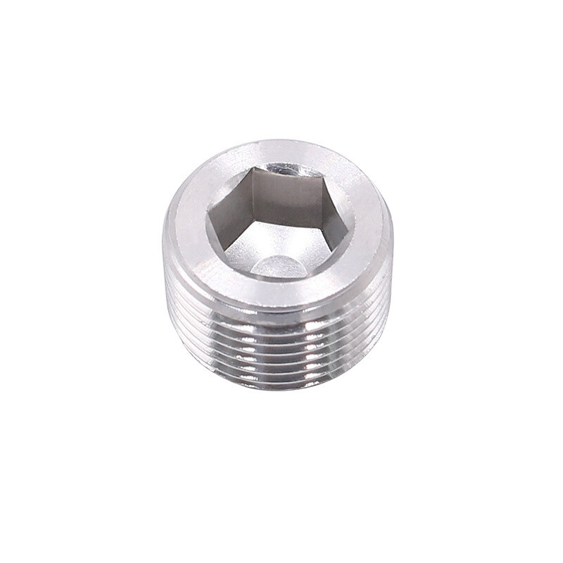 Stainless Steel 10pcs 1/16" NPT Pipe Plug Fitting Internal Hex Thread Socket