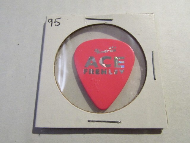ACE FREHLEY Kiss 1995 Bad Boys Tour Signature PINK GUITAR PICK