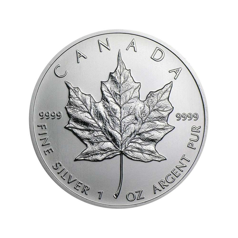 2013 1-Ounce Canadian Maple Leaf Silver Round