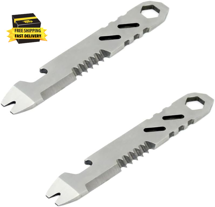 2 Pack Flint Fire Starter Striker Replacement Ferro Rod Scraper High Speed Steel