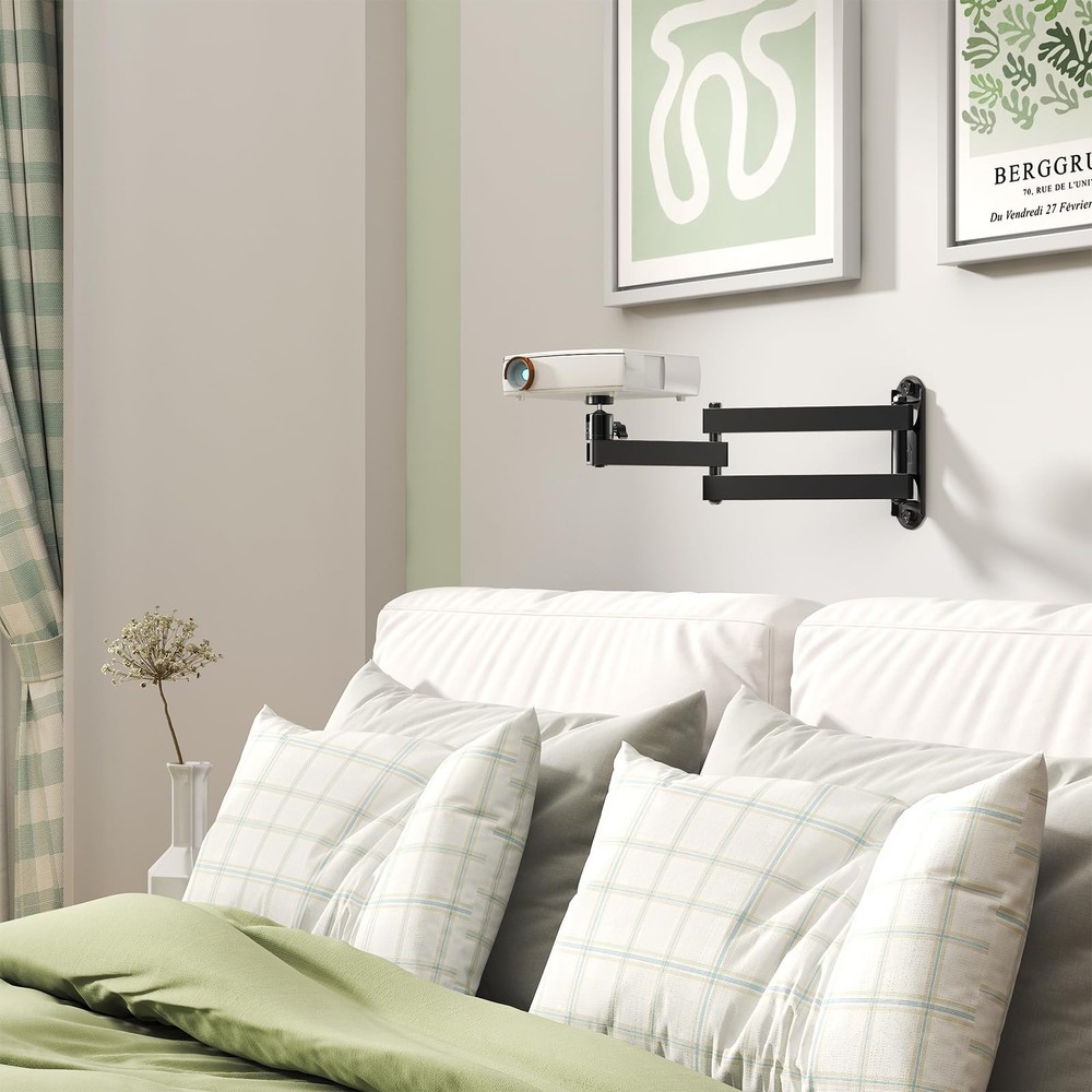 Foldable Universal Projector Mount for Ceiling or Wall Adjustable Stand