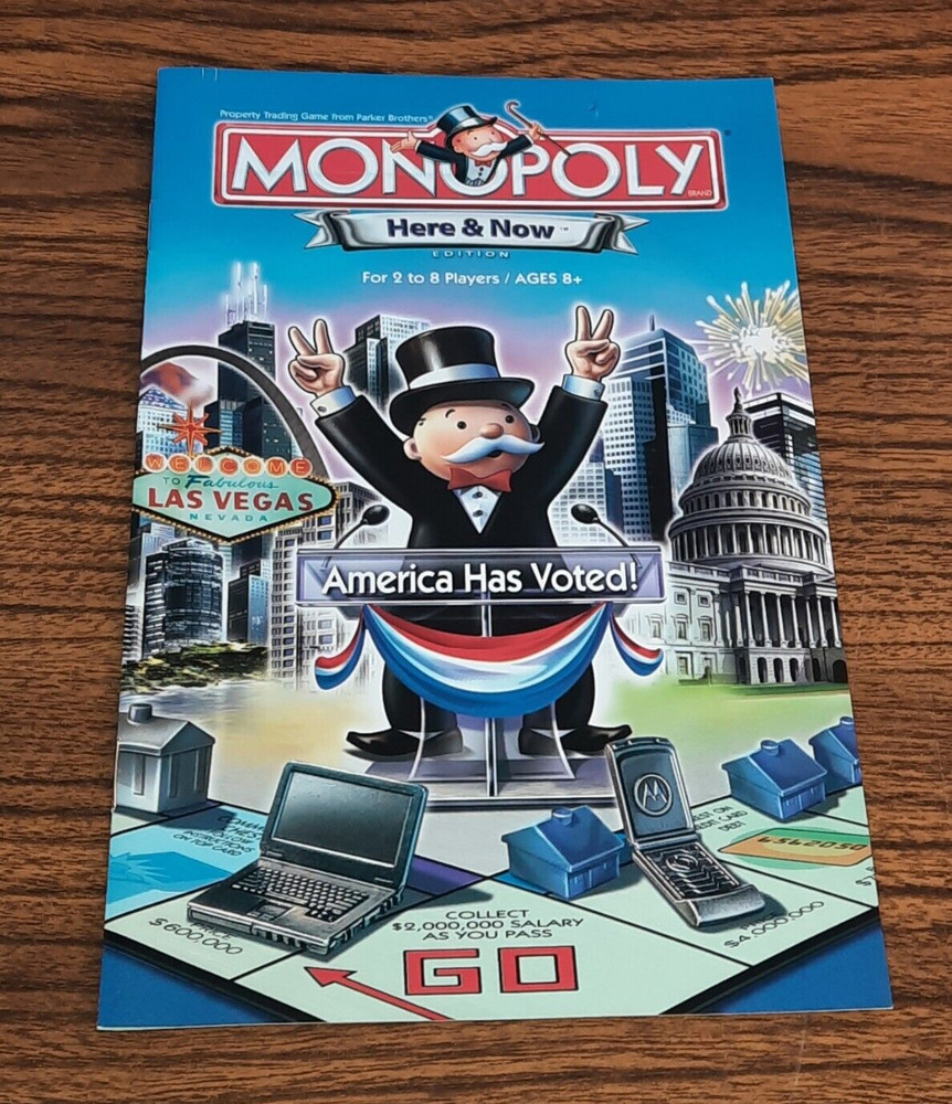 Here & Now Monopoly Board Game Replacement Piece Instructions