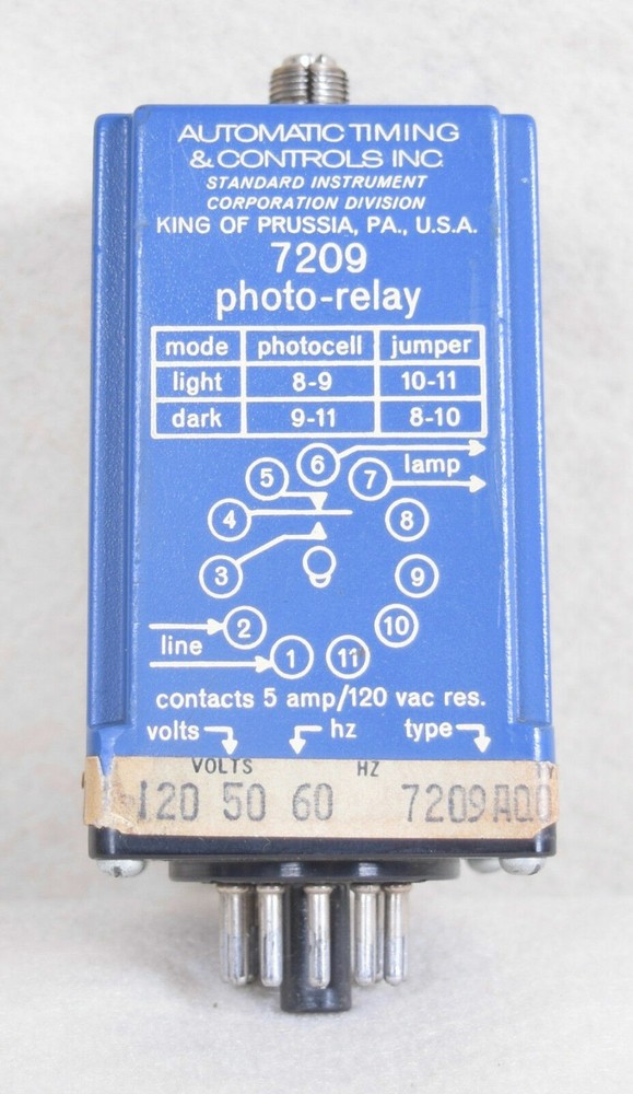 Automatic Timing Controls Photo Relay 7209