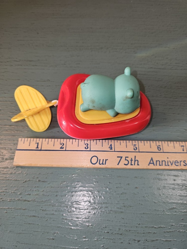 Vintage Pull String Bathtub/Swimming Pull Mechanical Toy