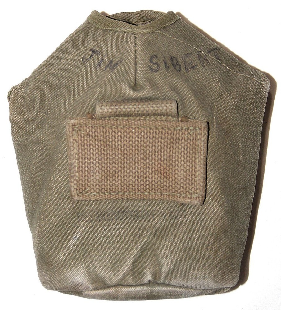 ORIGINAL WWII OD WEB CANTEEN COVER FOR RESTORATION