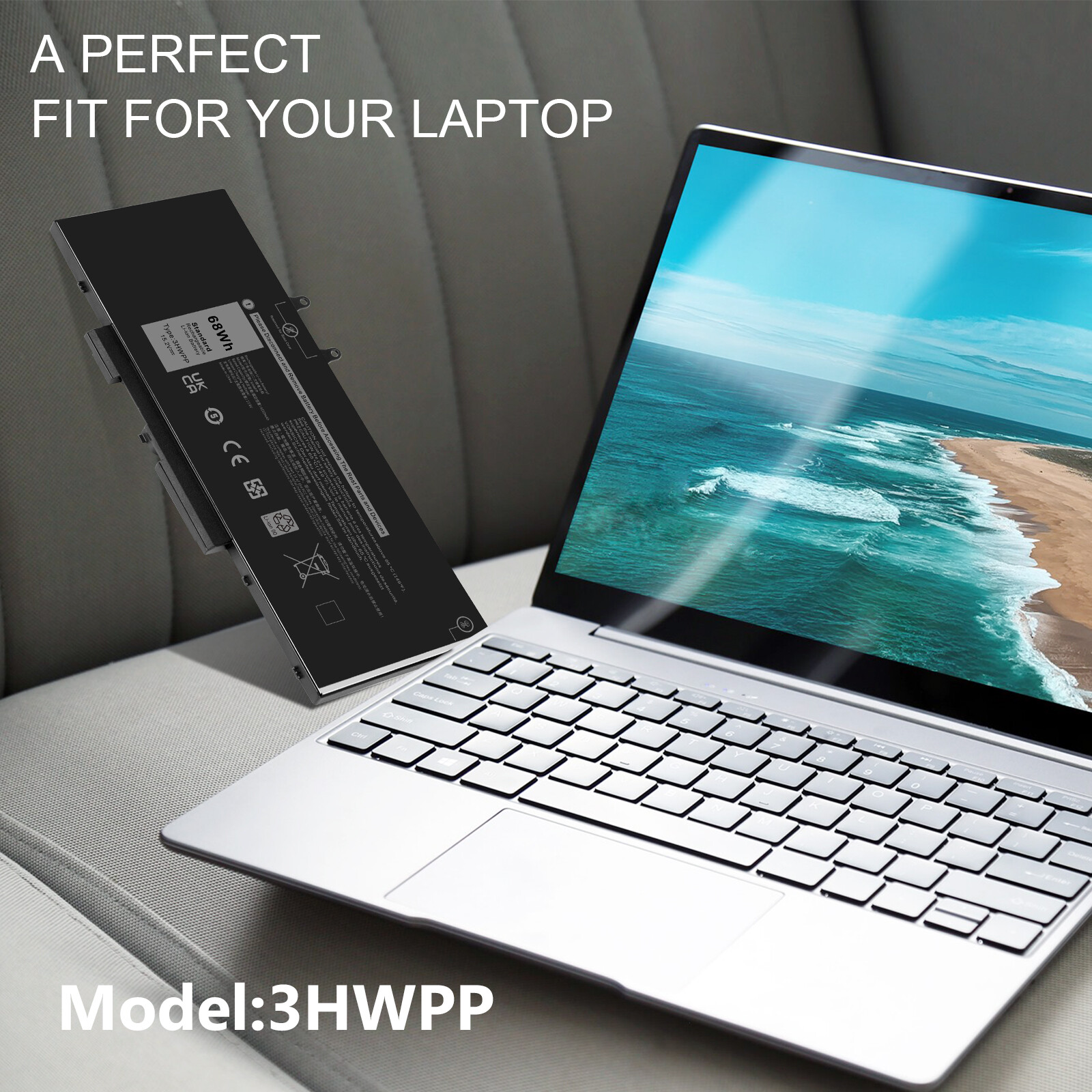 3HWPP Battery For Dell Latitude 14 5401 5411 15 5501 5511 Precision 3541 4cell