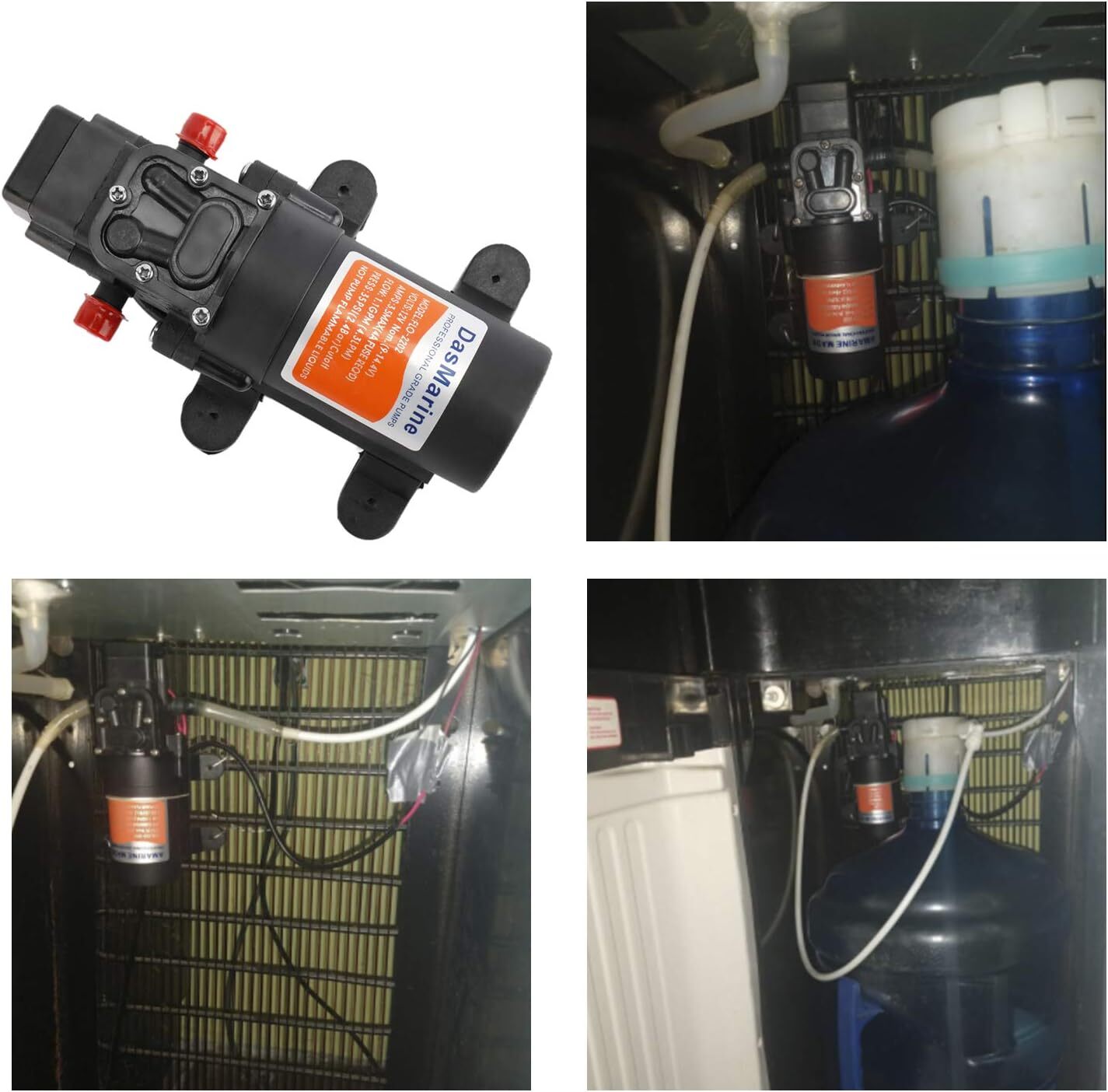 12V 35 PSI Water Pressure Diaphragm Pump Self Priming Pump for Caravan RV Boat