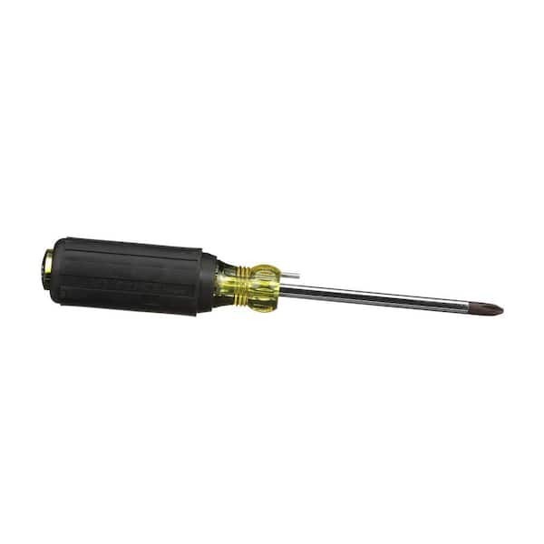 Klein Tools 603-4B No.2 Wire Bending Phillips Round Shank Tip Screwdriver