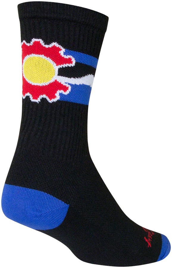 SockGuy Crew Cogorado Socks 6 inch Small/Medium Black