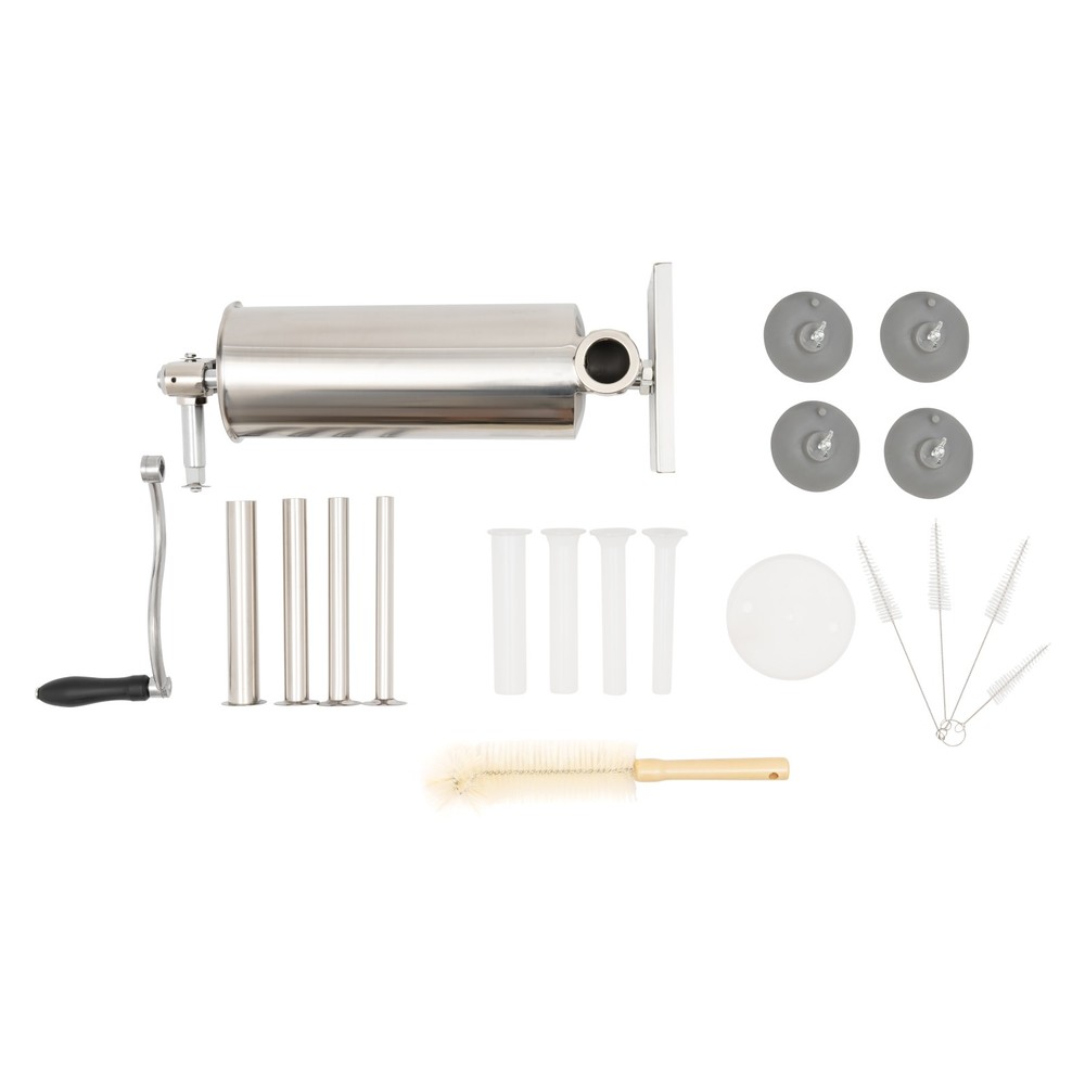 Homemade 8lbs 3.5L Vertical Sausage Stuffer Meat Filler Maker With 8pcs Tubes US